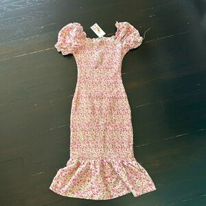 Pretty Garden Body Con Dress